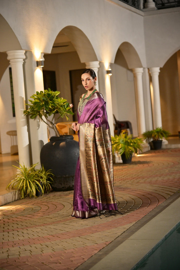 Tussar Madhubani Silk (Premium Quality Soft Silk)