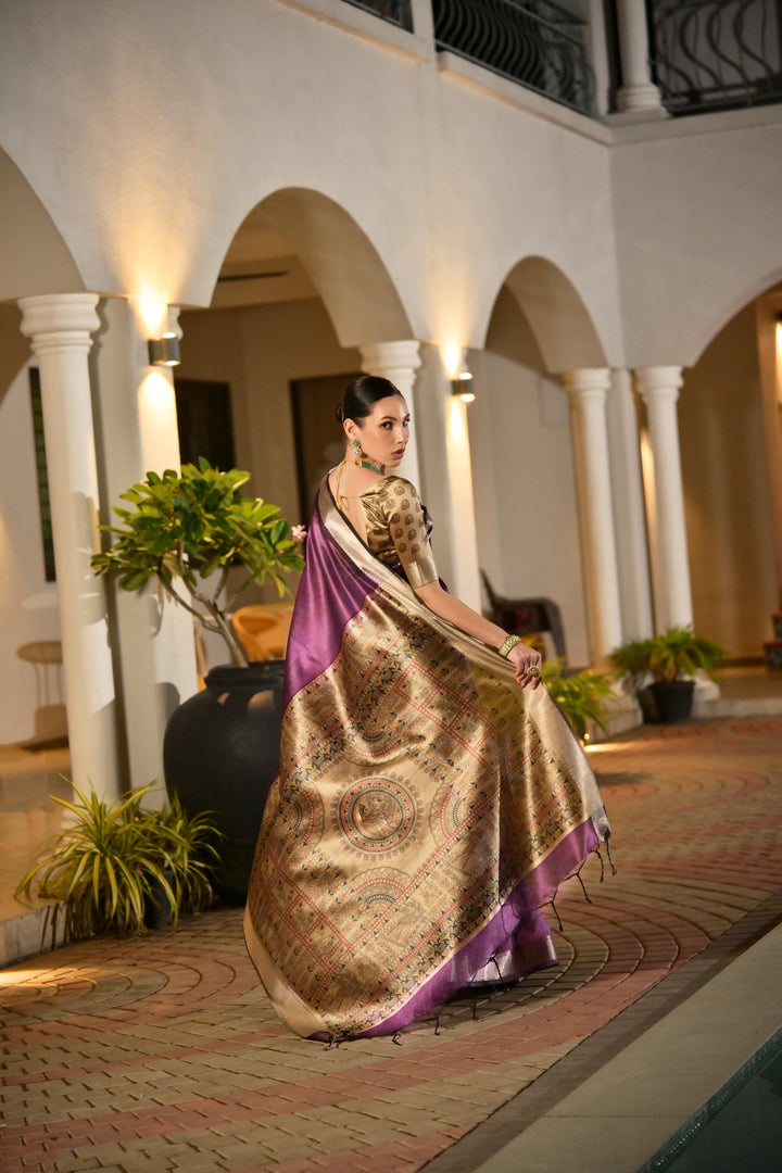 Tussar Madhubani Silk (Premium Quality Soft Silk)
