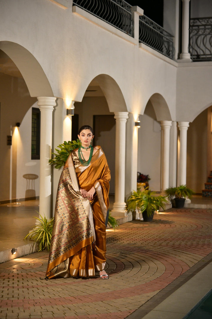 Tussar Madhubani Silk (Premium Quality Soft Silk)