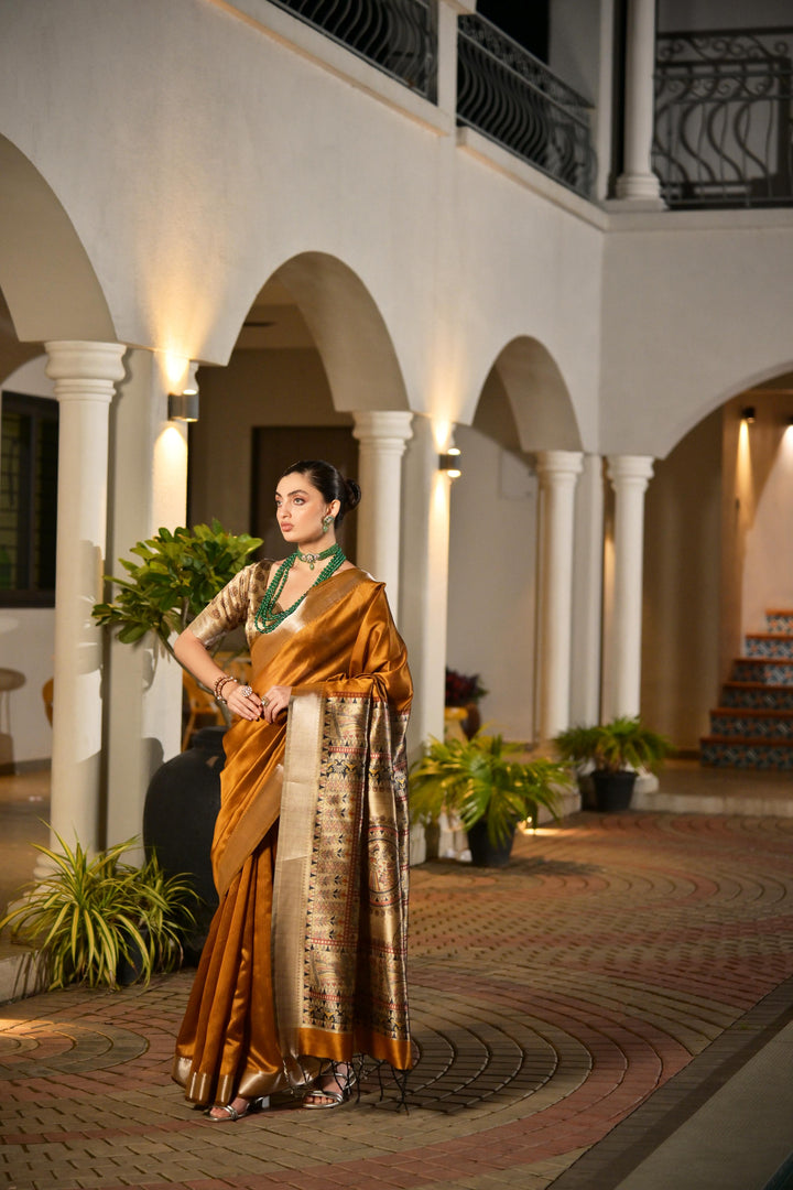Tussar Madhubani Silk (Premium Quality Soft Silk)