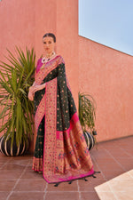 Load image into Gallery viewer, Banarasi Silk Paithani (Premium Quality Soft Silk)