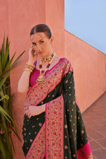 Load image into Gallery viewer, Banarasi Silk Paithani (Premium Quality Soft Silk)