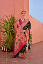 Load image into Gallery viewer, Banarasi Silk Paithani (Premium Quality Soft Silk)