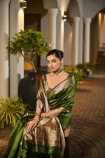 Load image into Gallery viewer, Tussar Madhubani Silk (Premium Quality Soft Silk)