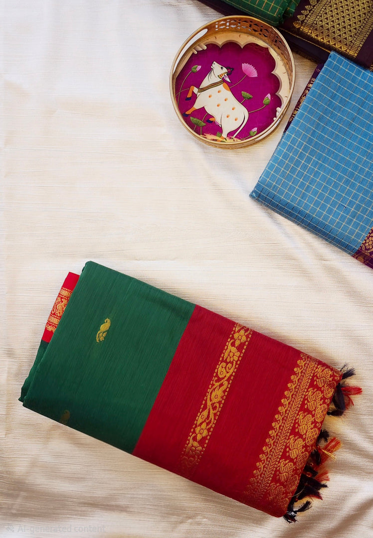 Devi - ദേവി (Premium Handloom Gadwal Silk Cotton)