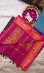 Load image into Gallery viewer, Jamandhi - జామంధి (Premium Handloom Checked Gadwal Silk Cotton)