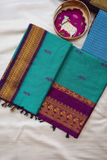 Load image into Gallery viewer, Bhairavi - भैरवी (Premium Handloom Gadwal Silk Cotton)