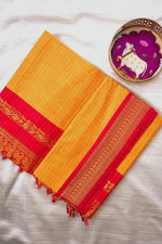 Load image into Gallery viewer, Maayili - मायिली (Premium Handloom Checked Gadwal Silk Cotton)