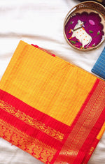 Load image into Gallery viewer, Maayili - मायिली (Premium Handloom Checked Gadwal Silk Cotton)