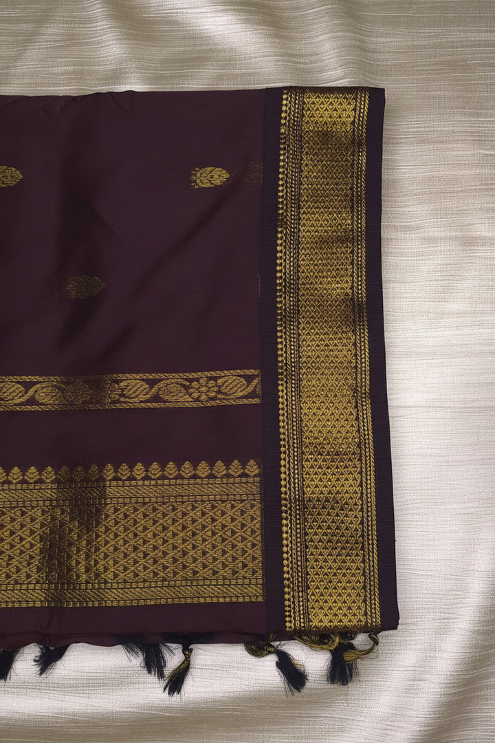 Kaapi - காபி (Premium Handloom Gadwal Silk Cotton)