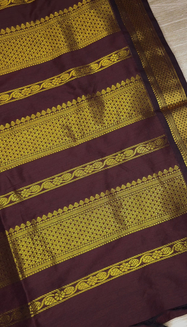 Kaapi - காபி (Premium Handloom Gadwal Silk Cotton)