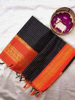 Load image into Gallery viewer, Dwijavanti - द्विजवंती (Premium Handloom Checked Gadwal Silk Cotton)