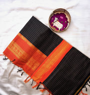 Dwijavanti - द्विजवंती (Premium Handloom Checked Gadwal Silk Cotton)