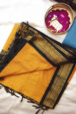 Load image into Gallery viewer, Skanda - ஸ்கந்தன் (Premium Handloom Checked Gadwal Silk Cotton)