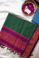 Load image into Gallery viewer, Arunangi - அருணாங்கி (Premium Handloom Checked Gadwal Silk Cotton)
