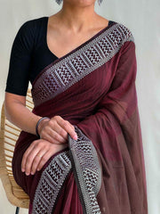 Onion Maroon (Premium Handloom Cotton)