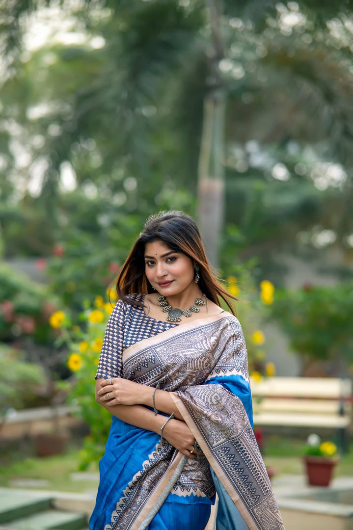 Kundan (Premium Tussar Silk)