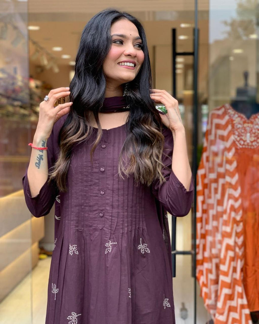 Nithi ~ Kurti Suit Set