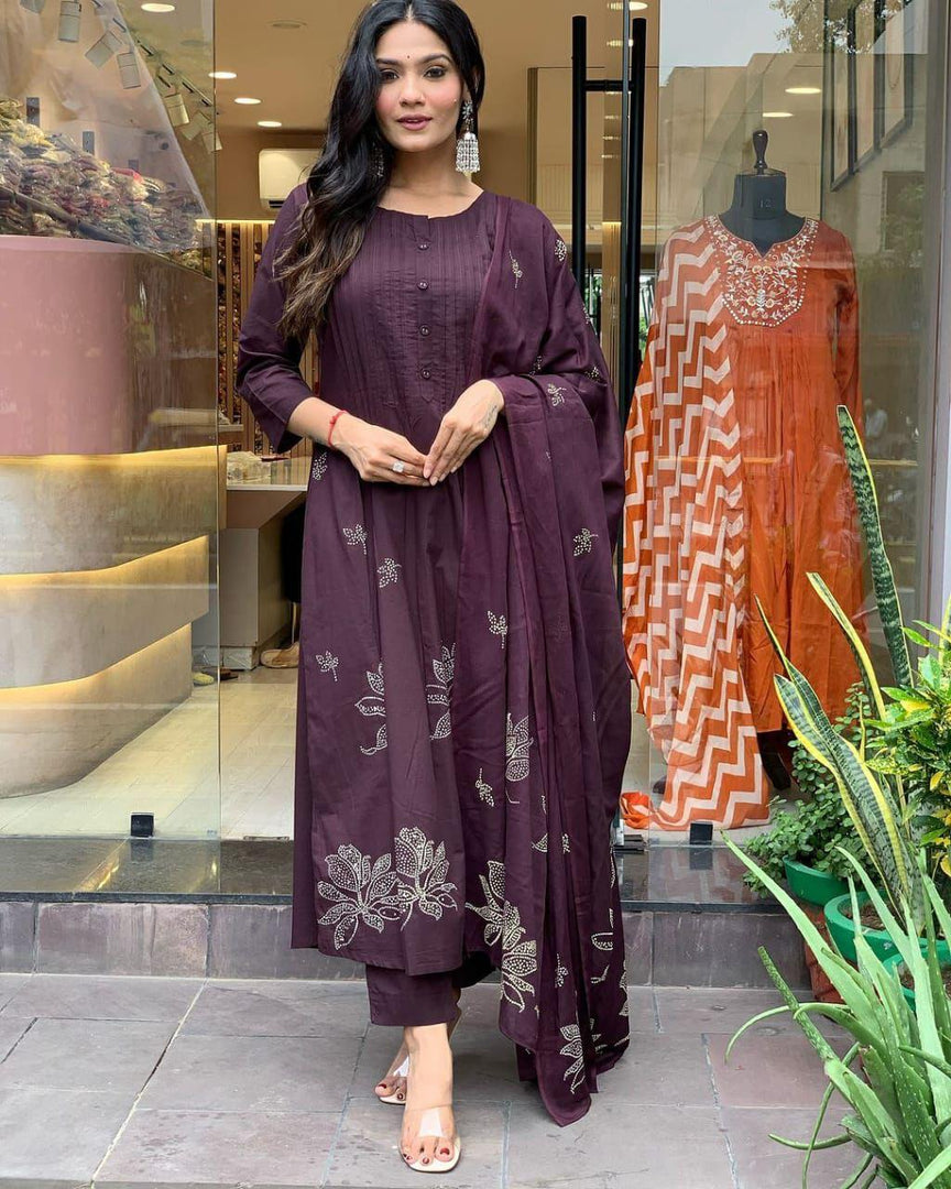 Nithi ~ Kurti Suit Set
