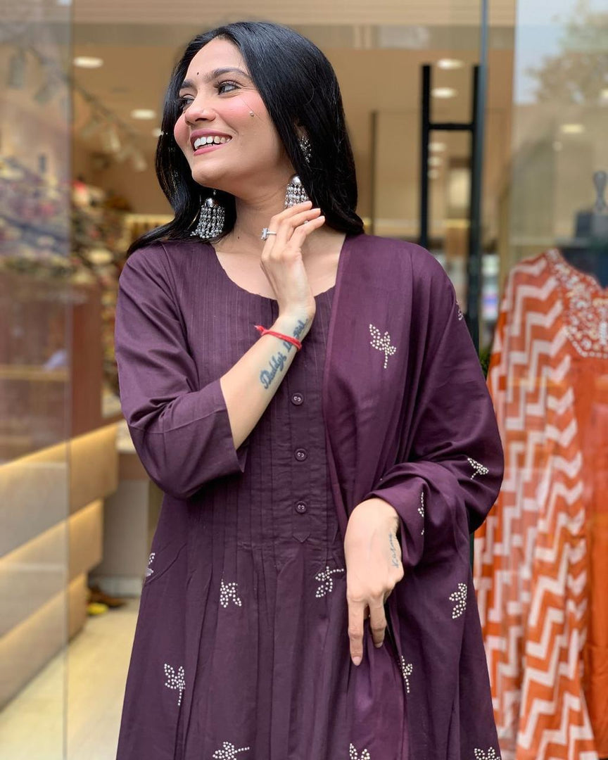 Nithi ~ Kurti Suit Set