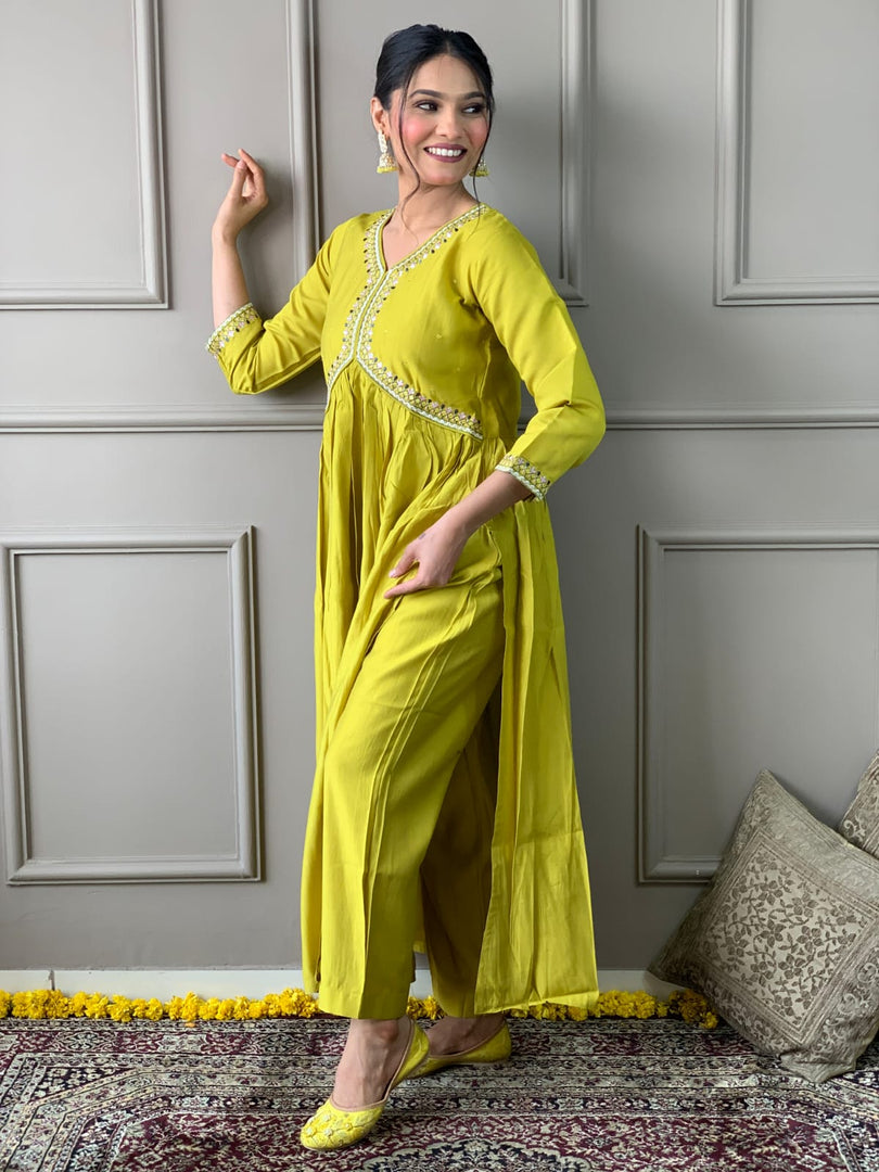 Lata ~ Kurti Suit Set