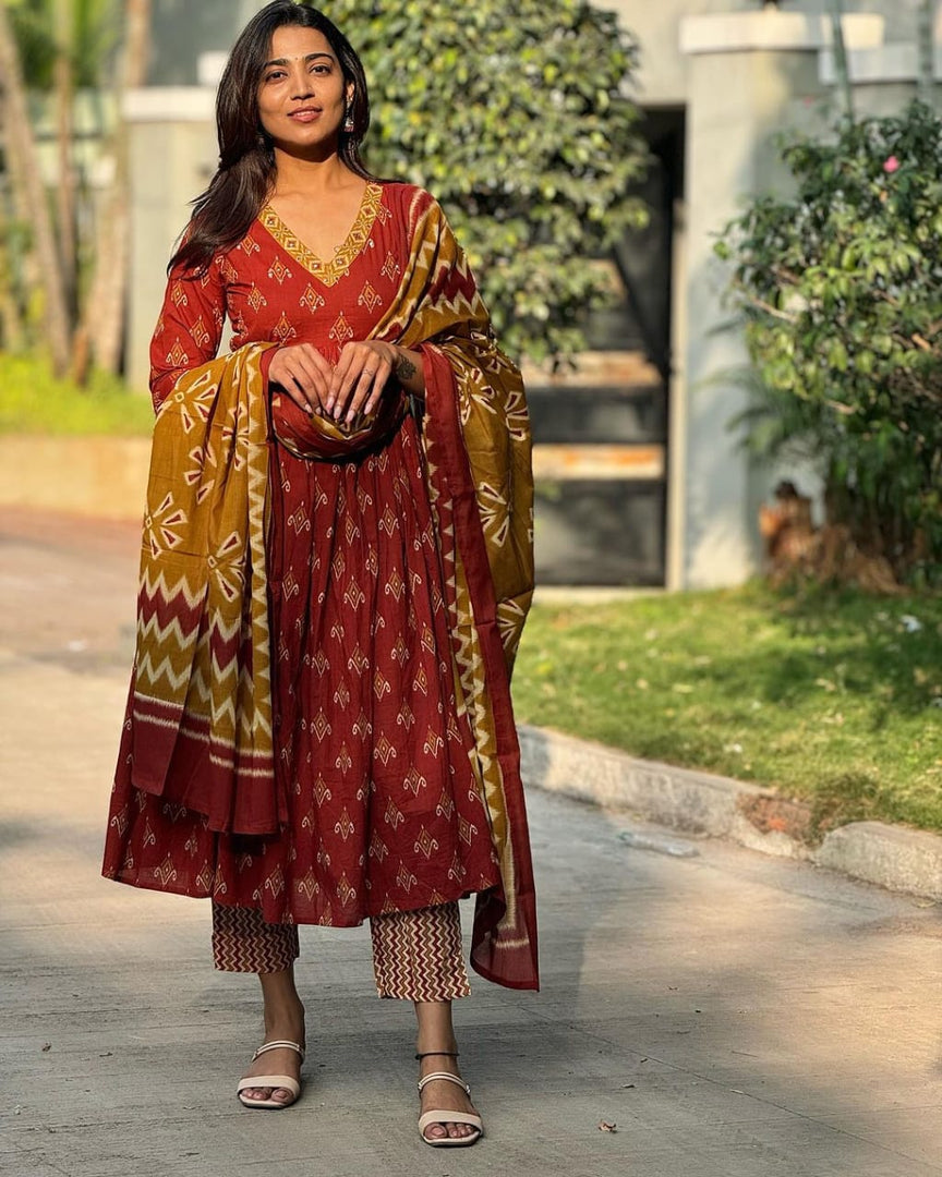 Alani ~ Maroon Kurti Set