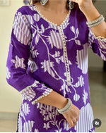 Load image into Gallery viewer, Palak ~ Purple Suit Set
