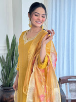 Load image into Gallery viewer, Tarini ~ Yellow Suit Set
