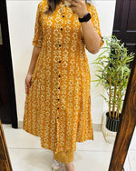 Load image into Gallery viewer, Eesha ~ Mustard Suit Set
