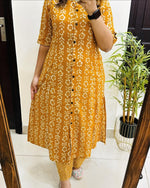 Load image into Gallery viewer, Eesha ~ Mustard Suit Set
