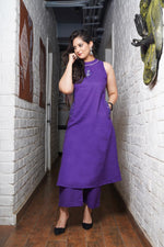 Load image into Gallery viewer, Liya ~ Violet Kurti Set
