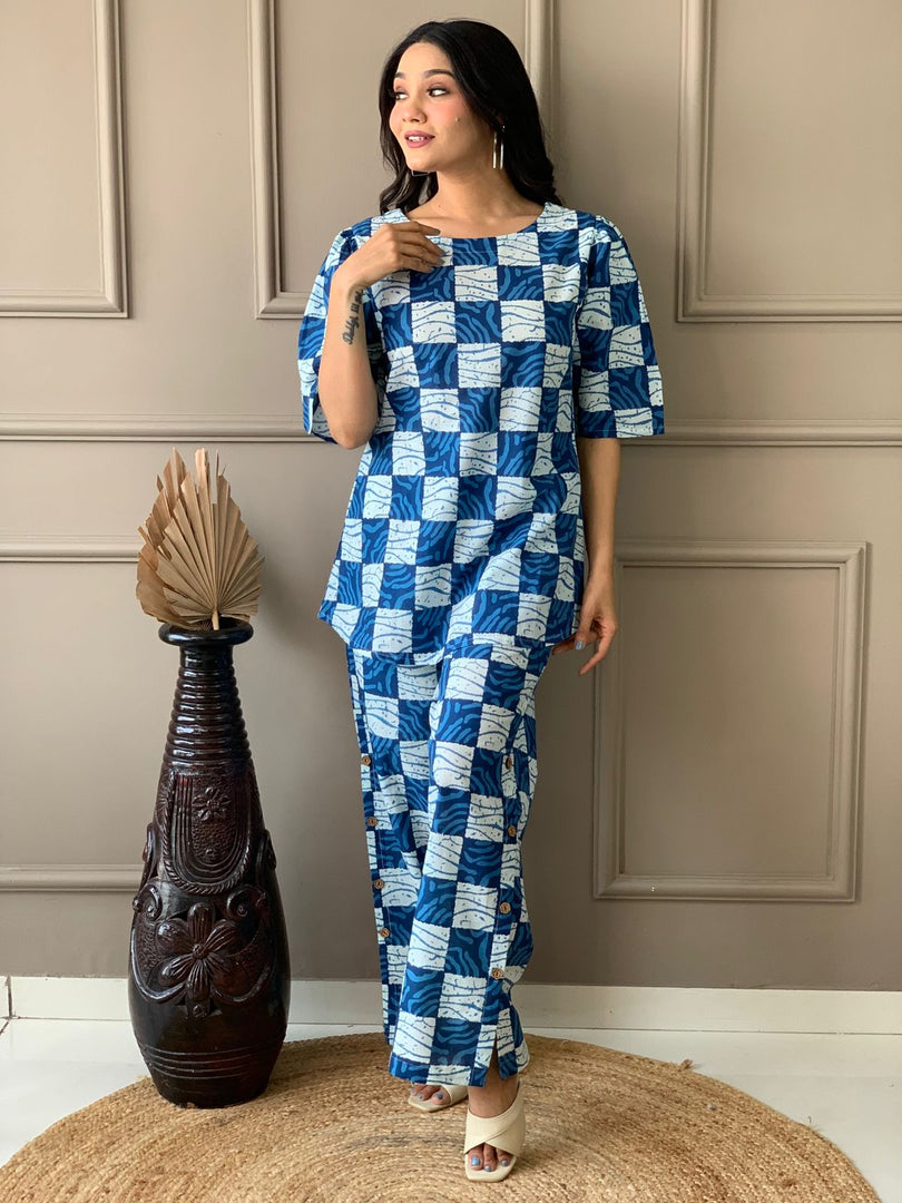 Liya ~ Checked Co-ord Set