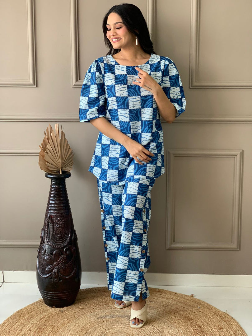 Liya ~ Checked Co-ord Set