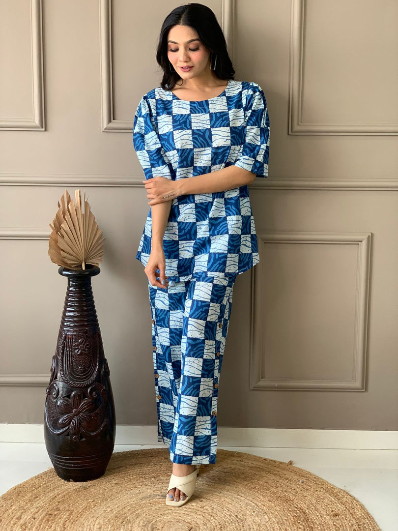 Liya ~ Checked Co-ord Set