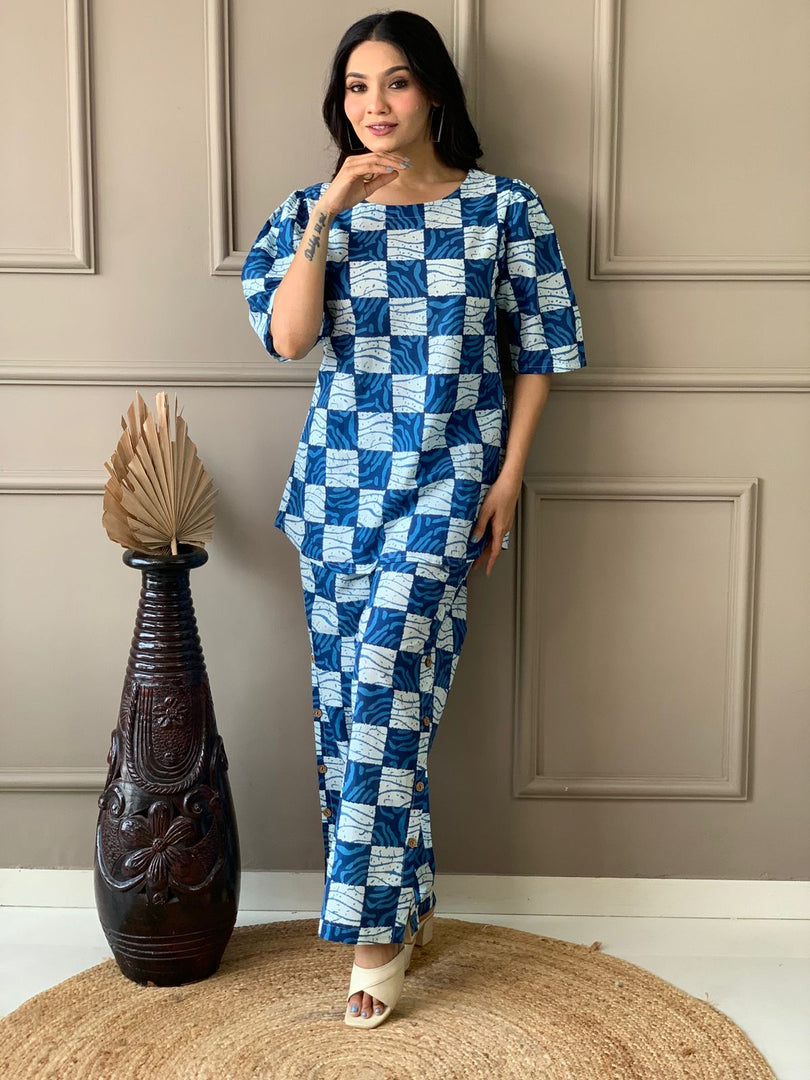 Liya ~ Checked Co-ord Set