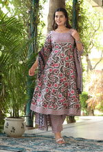 Load image into Gallery viewer, Jivika ~ Floral Kurti Set
