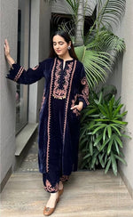 Load image into Gallery viewer, Teja ~ Embroidery Work Suit Set
