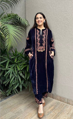 Load image into Gallery viewer, Teja ~ Embroidery Work Suit Set
