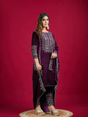 Ajia ~ Embroidery Work Suit Set