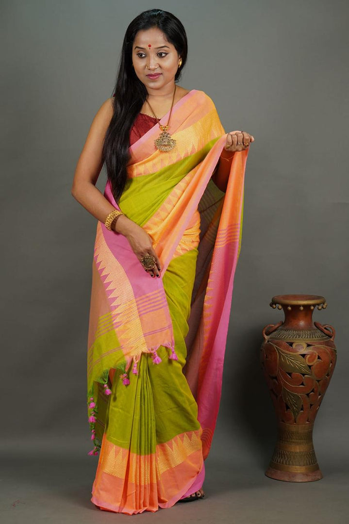 Mehendi Temple (Khadi Handloom Cotton)