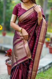 Maroon (Premium Banarasi Silk)