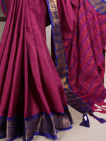 Load image into Gallery viewer, Tussar Magenta (Premium Art Silk)
