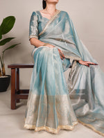 Load image into Gallery viewer, Blue Shimmer (Premium Tissue Silk)
