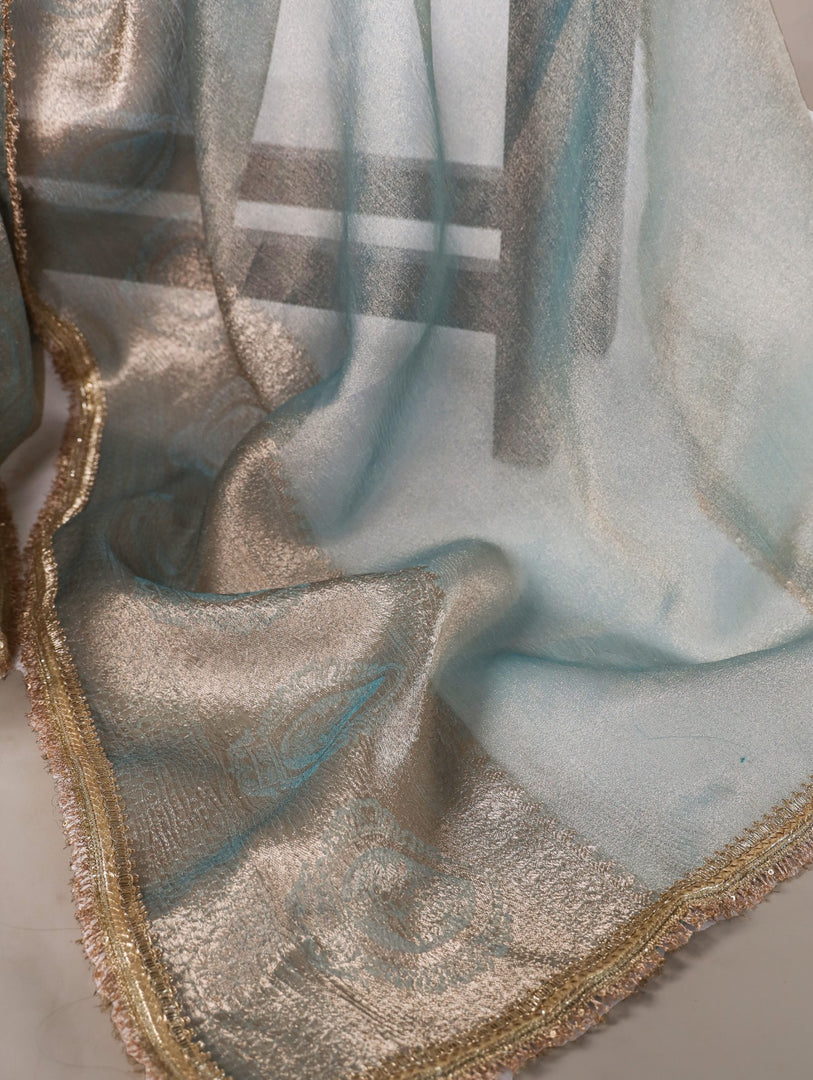 Blue Shimmer (Premium Tissue Silk)