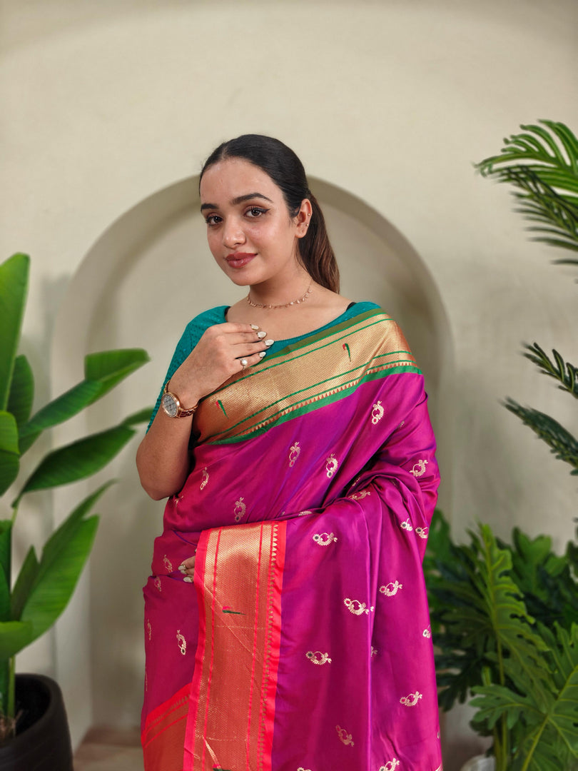 Ganga Jamuna Paithani (Premium Paithani Silk)
