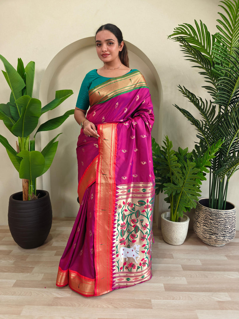 Ganga Jamuna Paithani (Premium Paithani Silk)