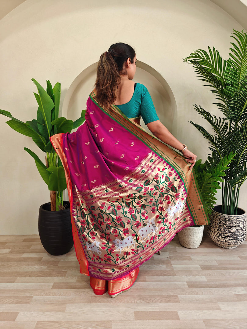 Ganga Jamuna Paithani (Premium Paithani Silk)