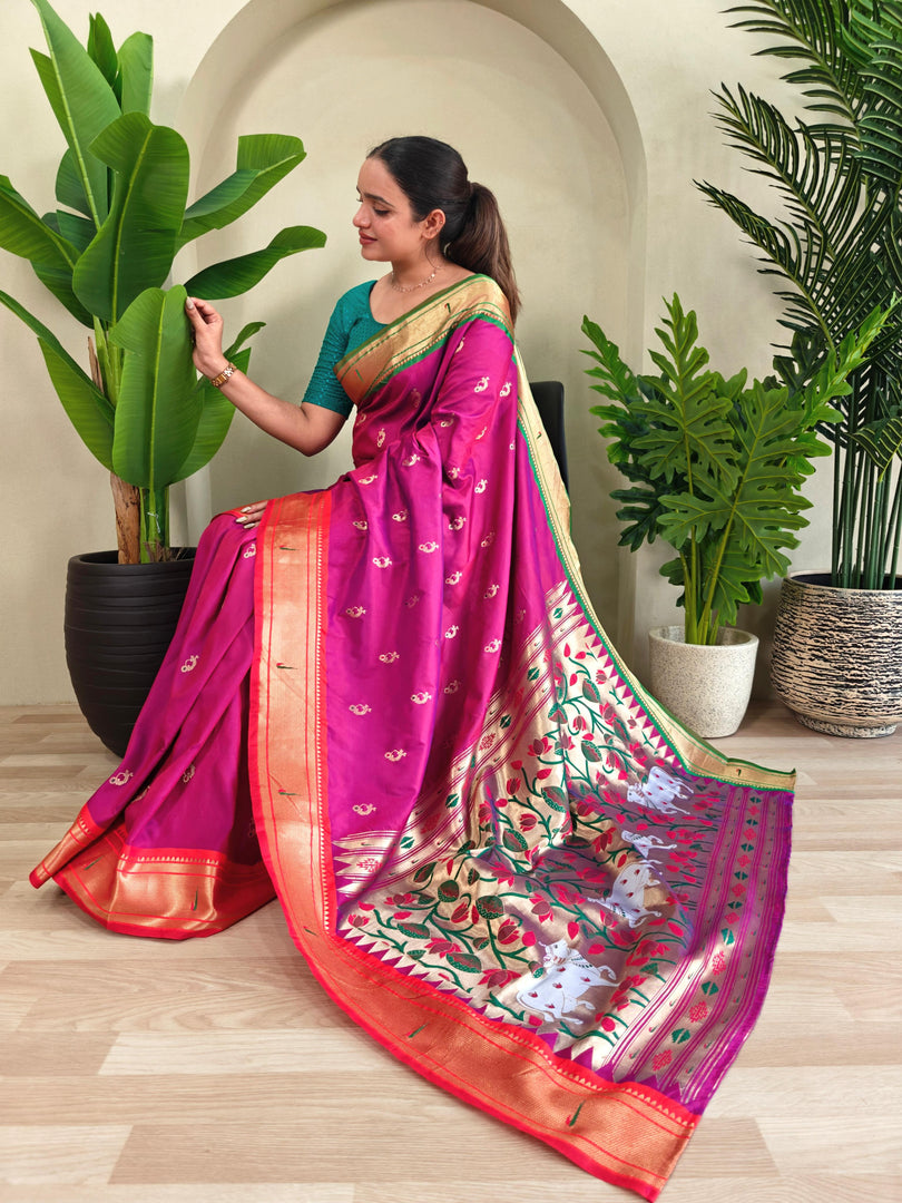 Ganga Jamuna Paithani (Premium Paithani Silk)