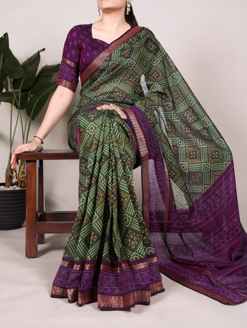Tripura - त्रिपुरा (Premium Viscose Chanderi)