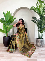 Load image into Gallery viewer, Bhakti (Premium Tissue Silk)
